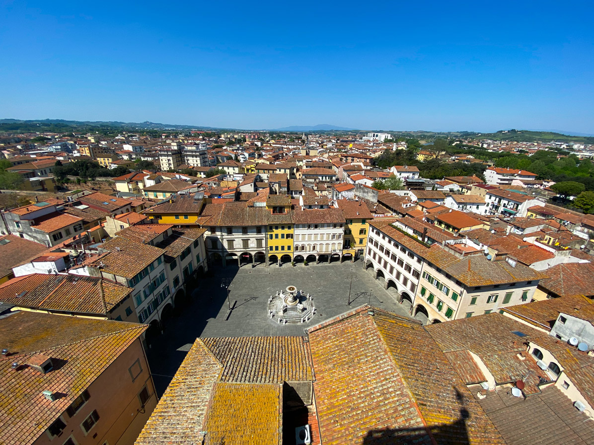 Empoli aerea Piazza dei Leoni